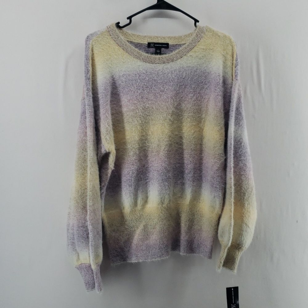 INC International Concepts Fuzzy Space Dyed Sweater Size Large Cozy (AN) - Picture 1 of 8